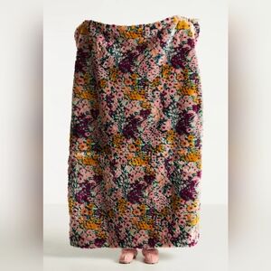 Anthropologie Faux Fur Throw